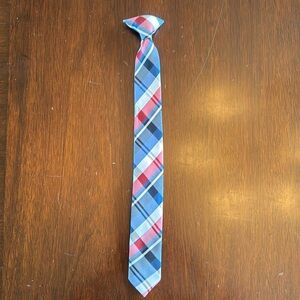 Boy clip-on tie.